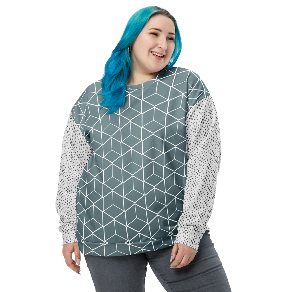 Unisex All-Over Print Sweatshirt: Precision-Cut & Cozy