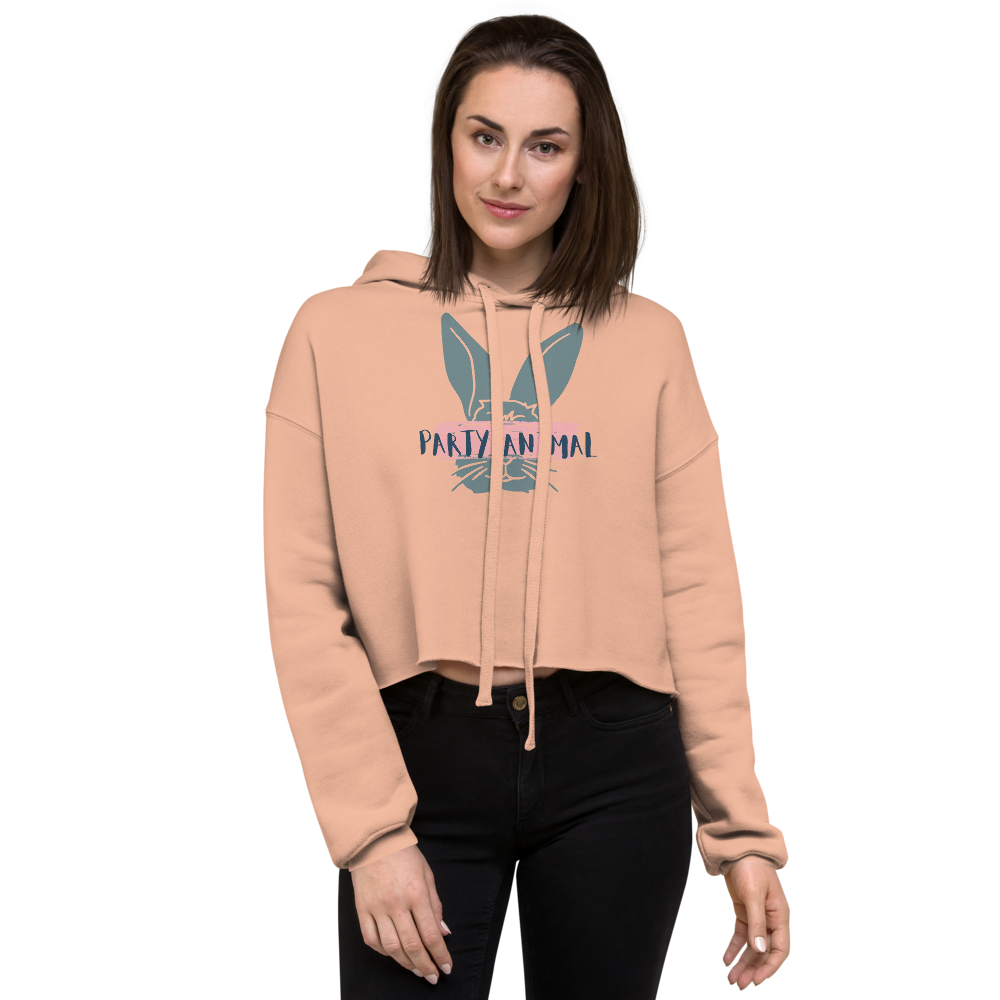 Stylish Crop Hoodie - Trendy Design with Raw Hem