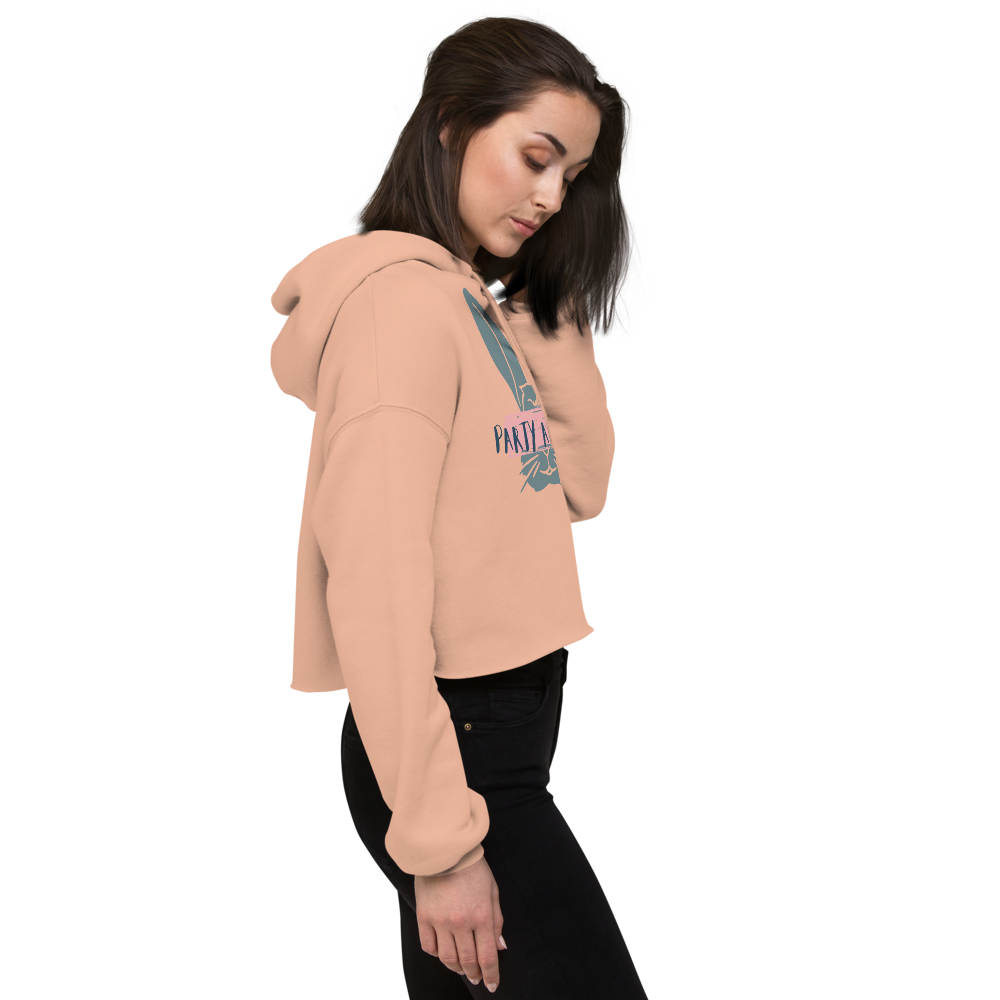 Stylish Crop Hoodie - Trendy Design with Raw Hem